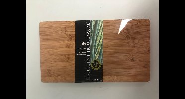 Excellent Houseware Snijplank bamboe hout - 35 x 20 cm - keuken serveerplanken