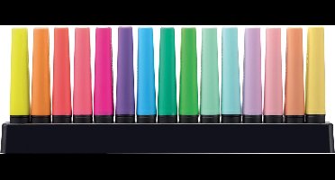 STABILO BOSS ORIGINAL – Markeerstift - Deskset - 15 Stuks - 9 Standaard + 6 Pastel Kleuren