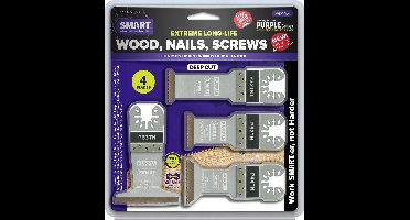 SMART Blades Purple - 4-Delige Multitool Zaagbladen Set