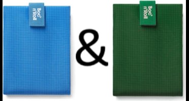 Roll'Eat Boc'n'Roll Foodwrap - Active Blue en Green