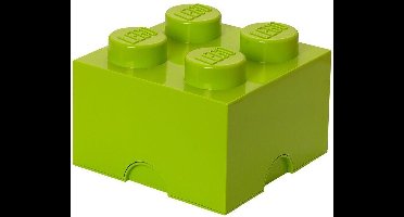 LEGO Storage Brick 4 Opbergbox - 6L - Kunststof - Lime Groen