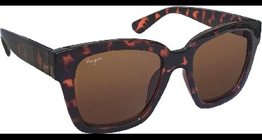 Haga Eyewear Zonnebril Marbella Groot - Bruin Glazen - 100% UV-A en UV-B Bescherming - Inclusief Microvezelzakje