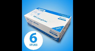 Handschoenen medisch – Latex - Wegwerp - Medium size - 6x 100 STUKS