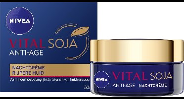 NIVEA VITAL Soja Anti-Age - Nachtcrème - Anti-rimpel Crème - Gezichtscrème - Rijpere Huid - 50 ml