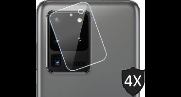 Camera Lens Screenprotector geschikt voor Samsung S20 Ultra - 4x Glas Screen Protector