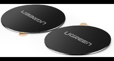 Ugreen - 2x - metalen platen magnetische telefoonhouderplaat zwart - (30836)