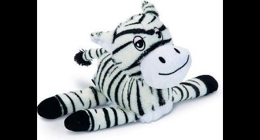 Beeztees zappy hondenspeelgoed pluche zwart/wit