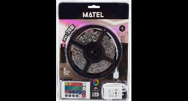Complete set - 3 meter led strip - RGB - Waterproof