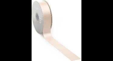 Satijn lint 38 mm zalmroze op rol van 25 meter