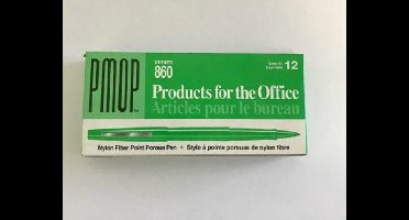 PAPERMATE 864-11 PMOP 860 GREEN NYLON FIBER POINT POROUS PEN 1 DOZEN