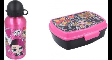L.o.L. Surprise! lunchbox / broodtrommel incl. Aluminium drinkbeker van 400ml