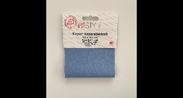 Reparatiedoek Strijkbaar - Blauw - 10 x 40 cm
