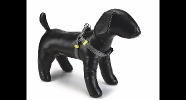 Beeztees nylon borsttuig uni grijs 46-75 cm x 20 mm