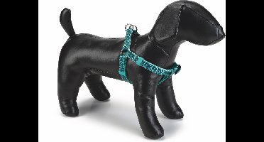 Beeztees nylon borsttuig Geo donkergroen 35-60 cm 15 mm