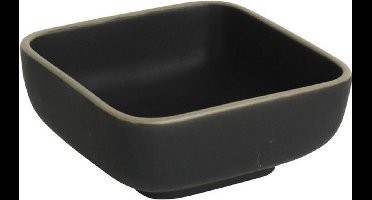 Schaaltje Vierkant 9x9x4cm Zwart