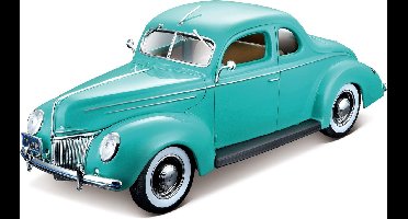 Maisto FORD DELUXE COUPE 1939 turquoise schaalmodel 1:18