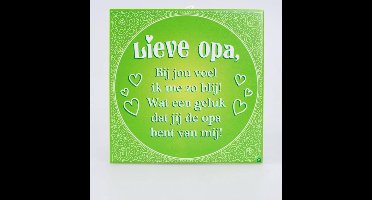 Paperdreams Slogan tegel - lieve opa