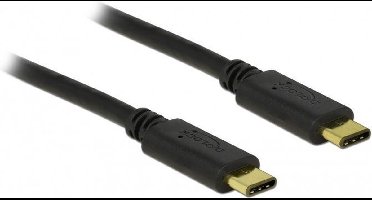 Premium USB-C naar USB-C kabel - USB2.0 - tot 20V/3A / zwart - 3 meter