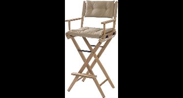 Stuurstoel Hoog Teak DeLuxe met Forza Beige kussenset