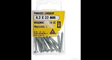 Spaanplaatschroeven Lenskop Pozidriv RVS 4.2x16mm