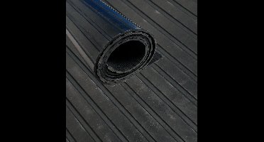 IVOL Rubbermat op Rol breedte 200 cm dikte 4,5 mm Ribbel motief - Per strekkende meter