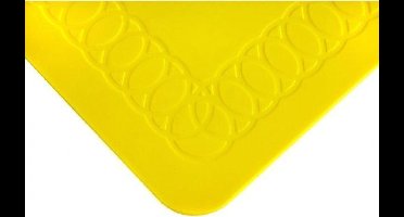 Anti-slip matten rechthoekig - L 355 x B 255 mm geel - Able2