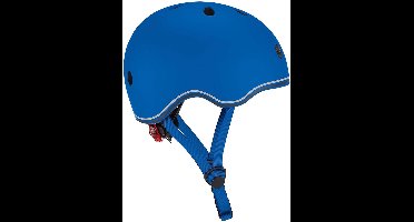 Kinderhelm - Globber Go Up - Blauw - Verstelbaar 45-51cm - Met verlichting - Sterke Polycarbonaat Buitenschaal