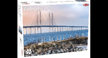 Tactic Öresund Bridge – Puzzel – 1000 stukjes – Iconische Verbinding tussen Landen – Strak en Rustgevend Ontwerp – Hoogwaardige Scandinavische Kwaliteit