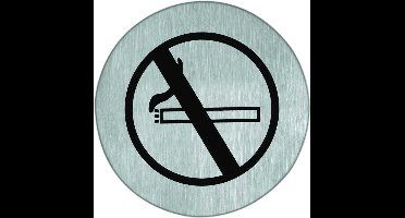 Artitec pictogram RVS 75MM niet roken