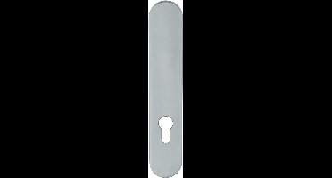 Afdekschild afgerond LS rvs mat PC72 blind-bev