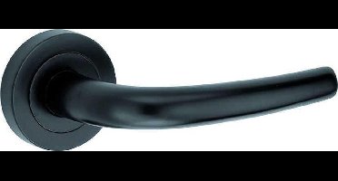 Deurkruk op rozet Anna mat zwart