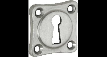 Artitec Sleutelrozet vierkant 38mm mat nikkel ongelakt