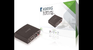 König KNVCO3410 Hdmi-converter Vga Female + 2x Rca Female - Hdmi-uitgang