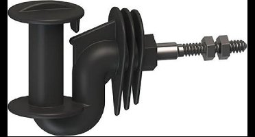 AKO Hoekisolator Cavallo voor lint, M6-draad (zakje 10 st)