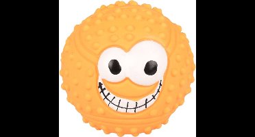 Hondenspeelgoed latex pila tennisbal - Oranje - 7.5 cm