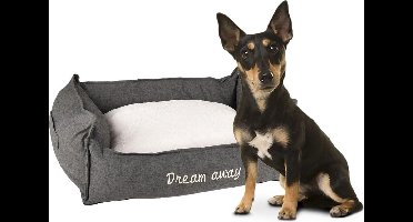FLAMINGO Hondenbed met rits Dream Away 70x50 cm grijs