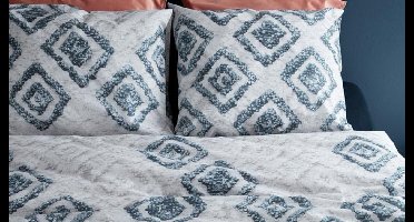 At Home by Beddinghouse Heavy Dekbedovertrek - Katoen - 240x200/220 cm - Marineblauw