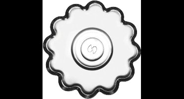 Pasabahce Papatya – Glazen Turkse Thee Onderzetters – Set van 6 – 110 MM