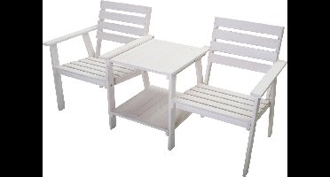 Tuinbank - Romeo Tete a Tete - wit - 170cm