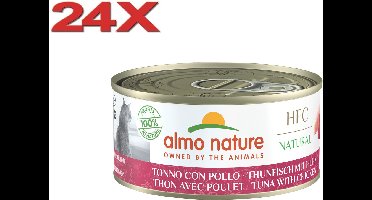 Almo Nature HFC - Kattenvoer - Tonijn & Kip - 24x150gr