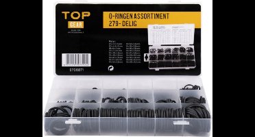 Topgear O-ring set - 279 stuks - Diverse maten - Voor sanitair en kranen