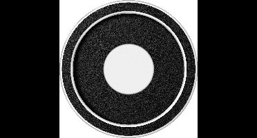 ETH Lois Plafonnière Ø23 CM LED 15W 3 Stappen Dimbaar IP44 Zwart