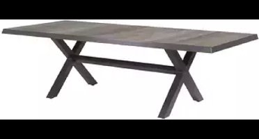 Tafel Castilla 2.0 Negro met kruispoot  243x103cm