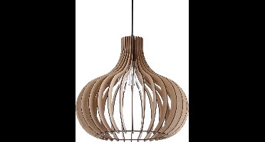 Seattle Hanglamp 3 mm hout 40x36 cm naturel - Modern - Blij Design