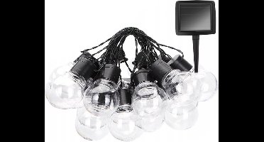 LED Lichtsnoer met Zonne-energie - Dag en Nacht Sensor - Exotro Dipy - Warm Wit 3000K - 3.35 Meter - 10 LED's - Waterdicht IP44