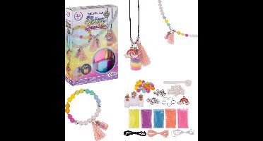 Grafix Sprankelende Sieraden Maken Pakket | Glow in the dark | Maak je eigen sieraden | Kettingen & Armbanden | Sieraden meisjes