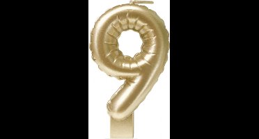 Foil balloon candle gold - 9