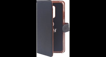 Celly Wally Bookcase hoesje - Geschikt voor Apple iPhone 11 Pro Max - Kunstleer - Pasjeshouder - Zwart