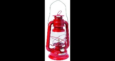 Hofftech Stormlantaarn 30 cm - Rood - olielamp petroleumlamp olie lamp stormlamp (excl. lampolie)