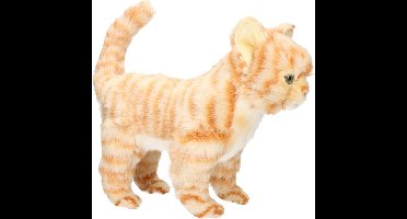 Hansa knuffel kitten - Realistische rode kat van 30 cm - Zacht pluche